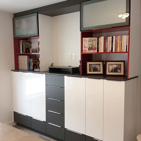 Bureau et rangement sur mesure